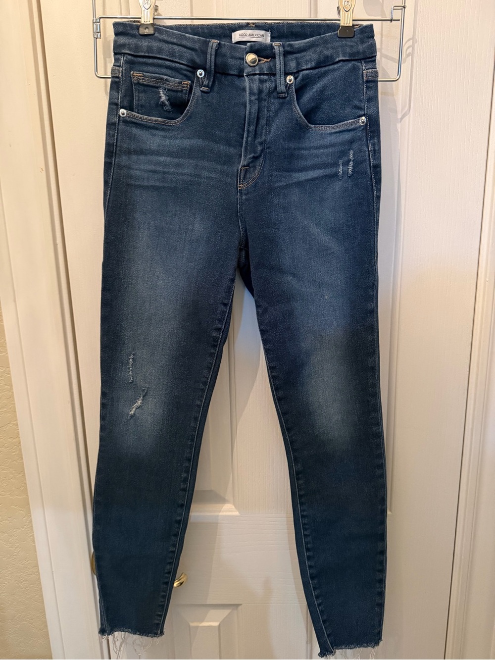 Good American Indigo High-Rise Skinny Jeans